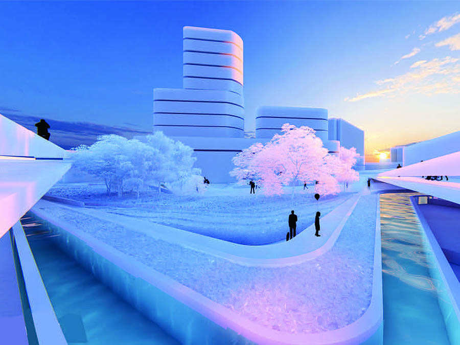 Exterior Perspective - Project designed by Lynn Elkhoury
